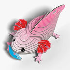 EUGY 3D Cardboard Model Kit, Pink Axolotl, Educational DIY Craft Project for Ages 6+, Award-Winning Design