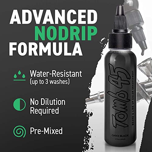 Tomb 45 Onyx Black Enhancement | Hair & Beard Filler Spray | Water Resistant | Thicker & Fuller Hairstyling | Men’s Grooming