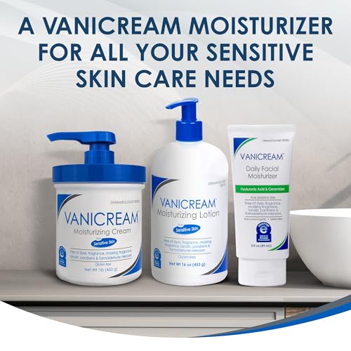 Vanicream Moisturizing Lotion with Pump | Fragrance and Gluten Free | For Sensitive Skin | 16 Ounce (Pack of 1)