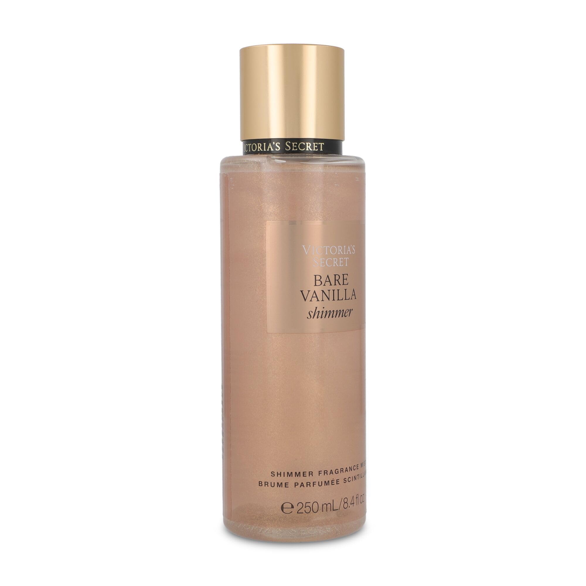 Victoria's Secret Bare Vanilla Shimmer Fragrance Mist, Whipped Vanilla and Soft Cashmere, 250 ml