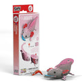 EUGY 3D Cardboard Model Kit, Pink Axolotl, Educational DIY Craft Project for Ages 6+, Award-Winning Design