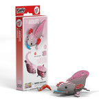 EUGY 3D Cardboard Model Kit, Pink Axolotl, Educational DIY Craft Project for Ages 6+, Award-Winning Design