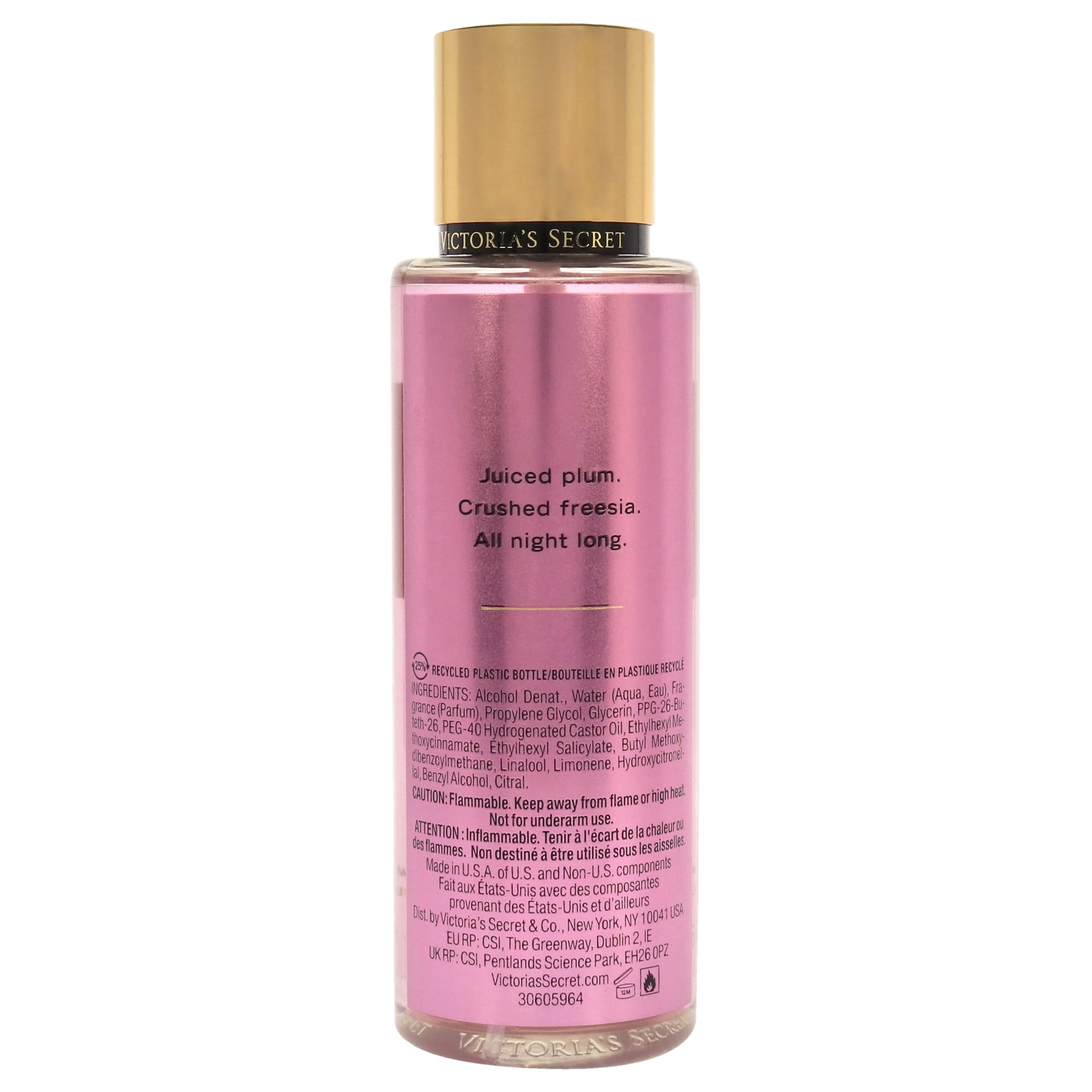 Victoria’s Secret Pure Seduction Fragrance Mist 250ml – Juicy Red Plum & Sweet Freesia – Refreshing Body Spray for Women
