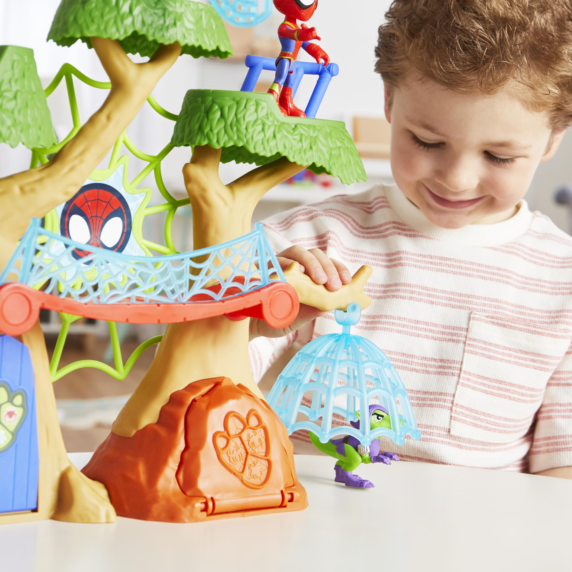 SPIDEY AND HIS AMAZING FRIENDS Marvel Dino-Webs Treehouse Super Hero Playset