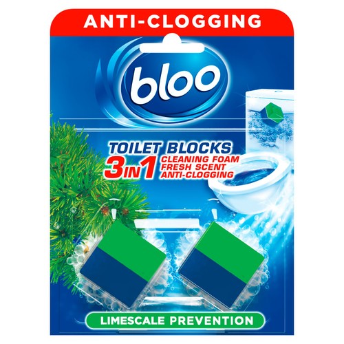 Bloo 3-in-1 Toilet Blocks 4pk - Hygiene